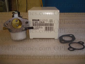 Kohler Genuine Part 12853139-s Carburetor W/Gasket Kit 