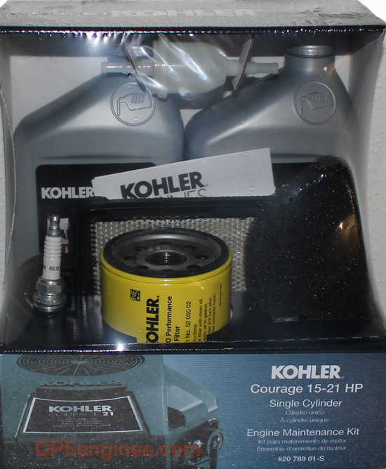 Kohler Part 2078901S Engine Maintenance Kit Courage SV Single