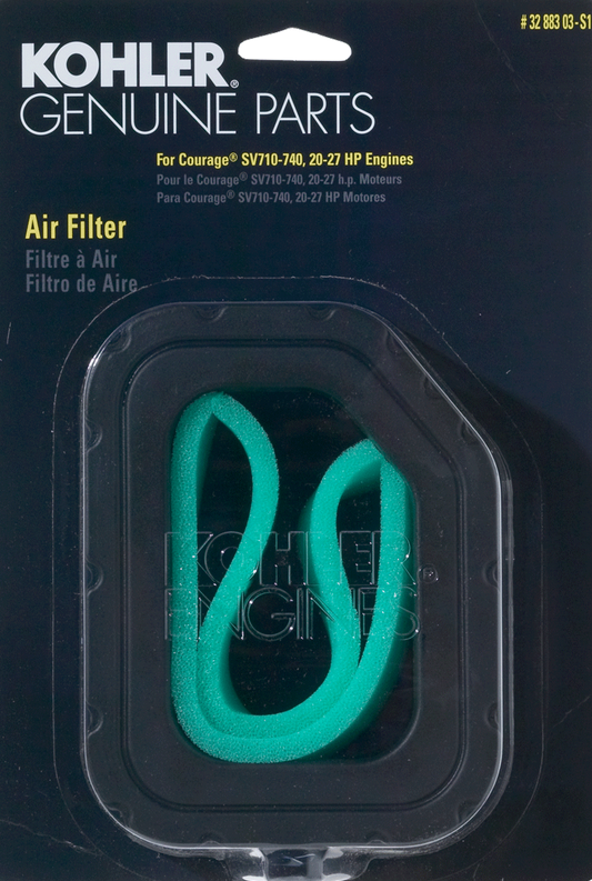KOHLER 32 083 06-S Engine Air Filter For Courage PRO Twin Cylinder SV810 SV840 