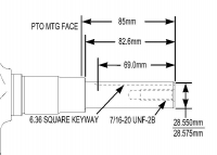 Kohler Part # 24014351S Crankshaft Non-Thrust Style