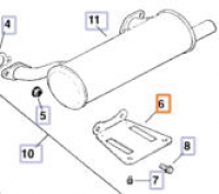 Kohler Part # 2412612S Muffler Bracket