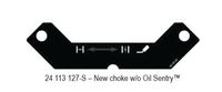 Kohler Part # 24113127S Choke Control Panel Label
