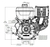 14 hp 408cc  Briggs & Stratton Vanguard Engine 25V337-0012-F1 1" CS