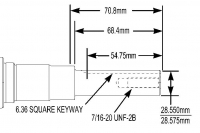 Kohler Part # 24014347S Crankshaft