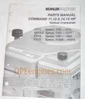 Kohler Part # Tp2351B Cv11-15 Parts Manual